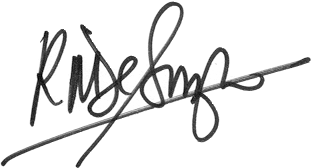 President RM De Souza Signature